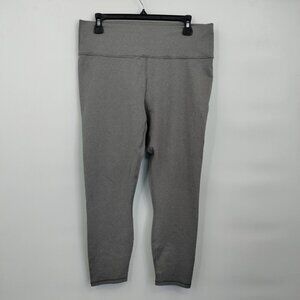 Fabletics Powerhold High-Rise Capri Legging Pants Solid Small Womens Gray